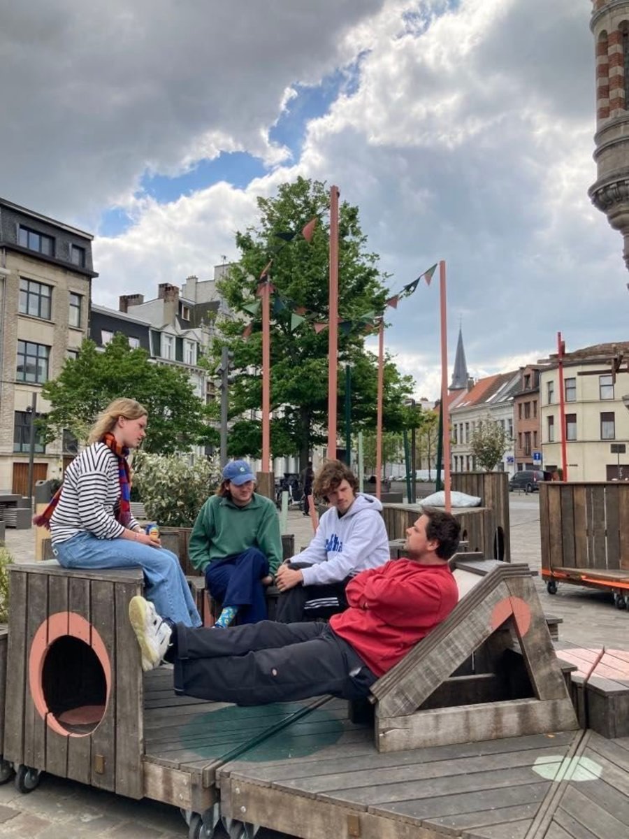 Foto van een parklet